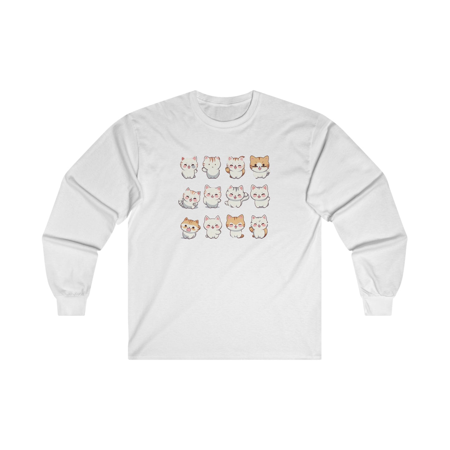 Cute Cat Set Long Sleeve Tee