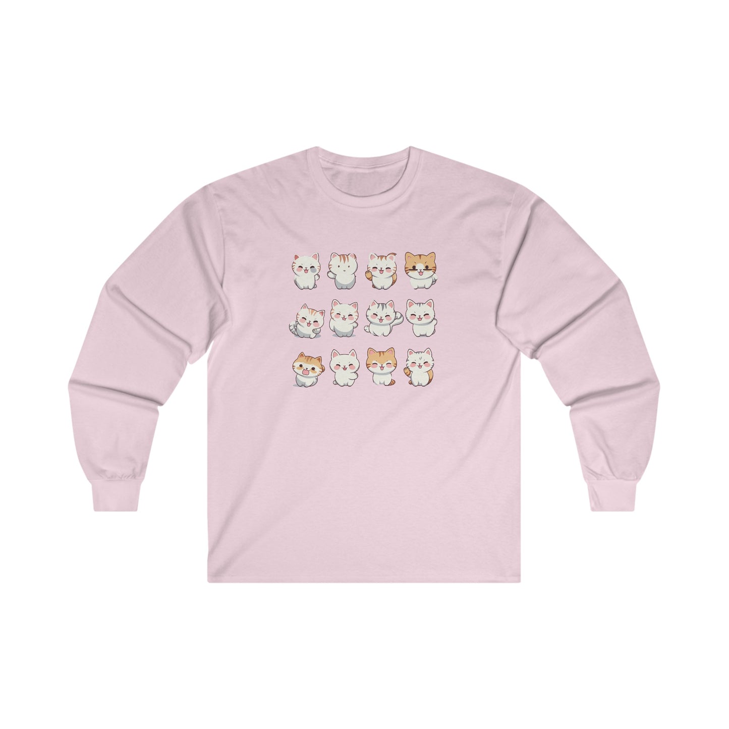 Cute Cat Set Long Sleeve Tee