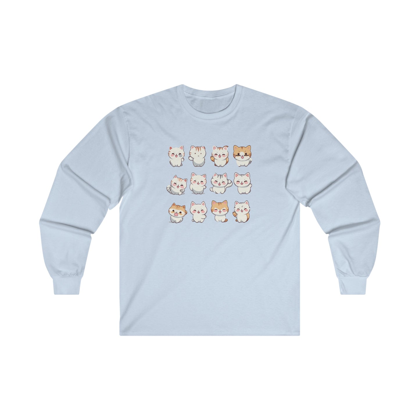 Cute Cat Set Long Sleeve Tee