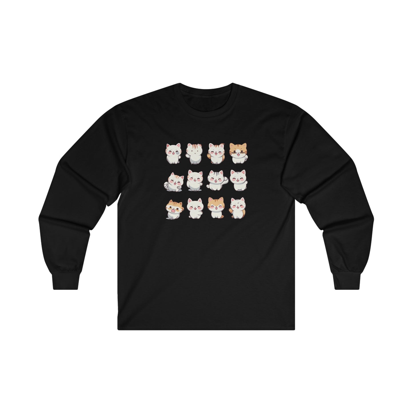 Cute Cat Set Long Sleeve Tee