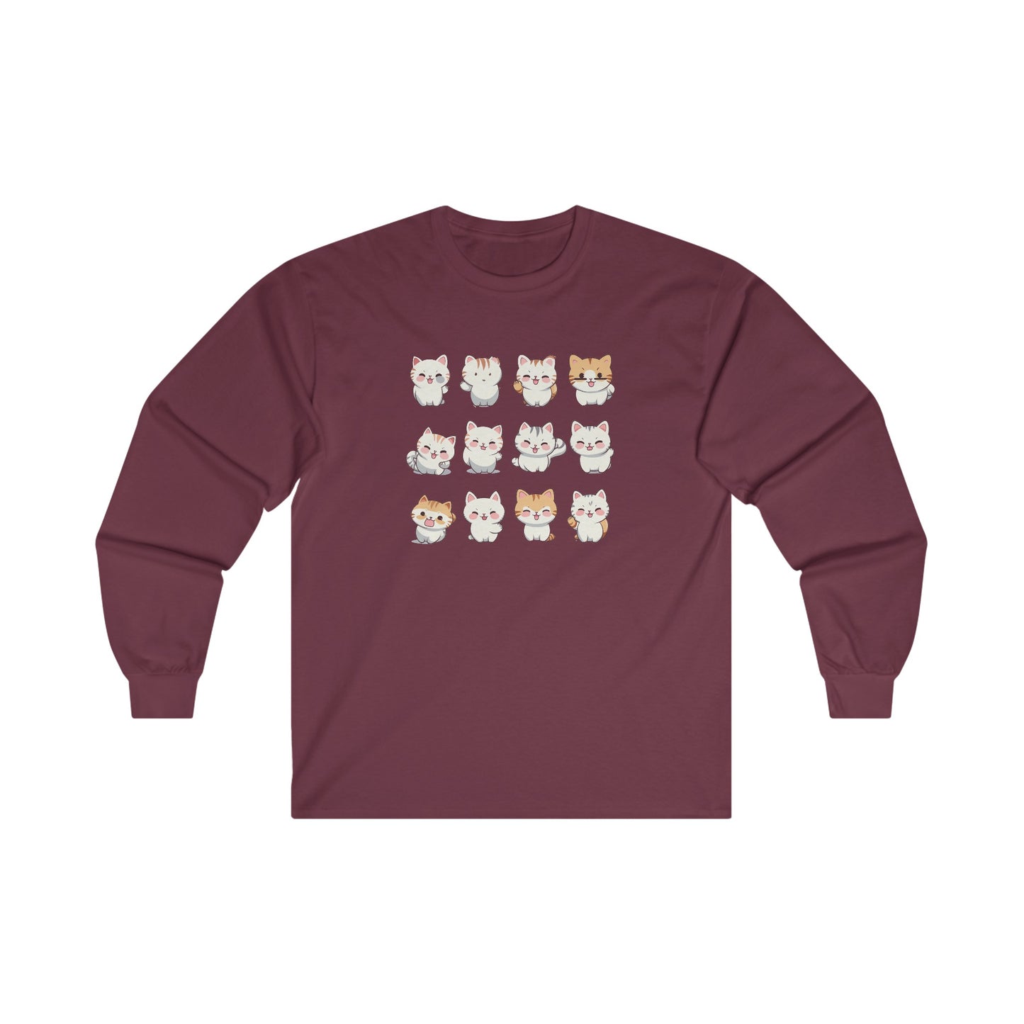 Cute Cat Set Long Sleeve Tee