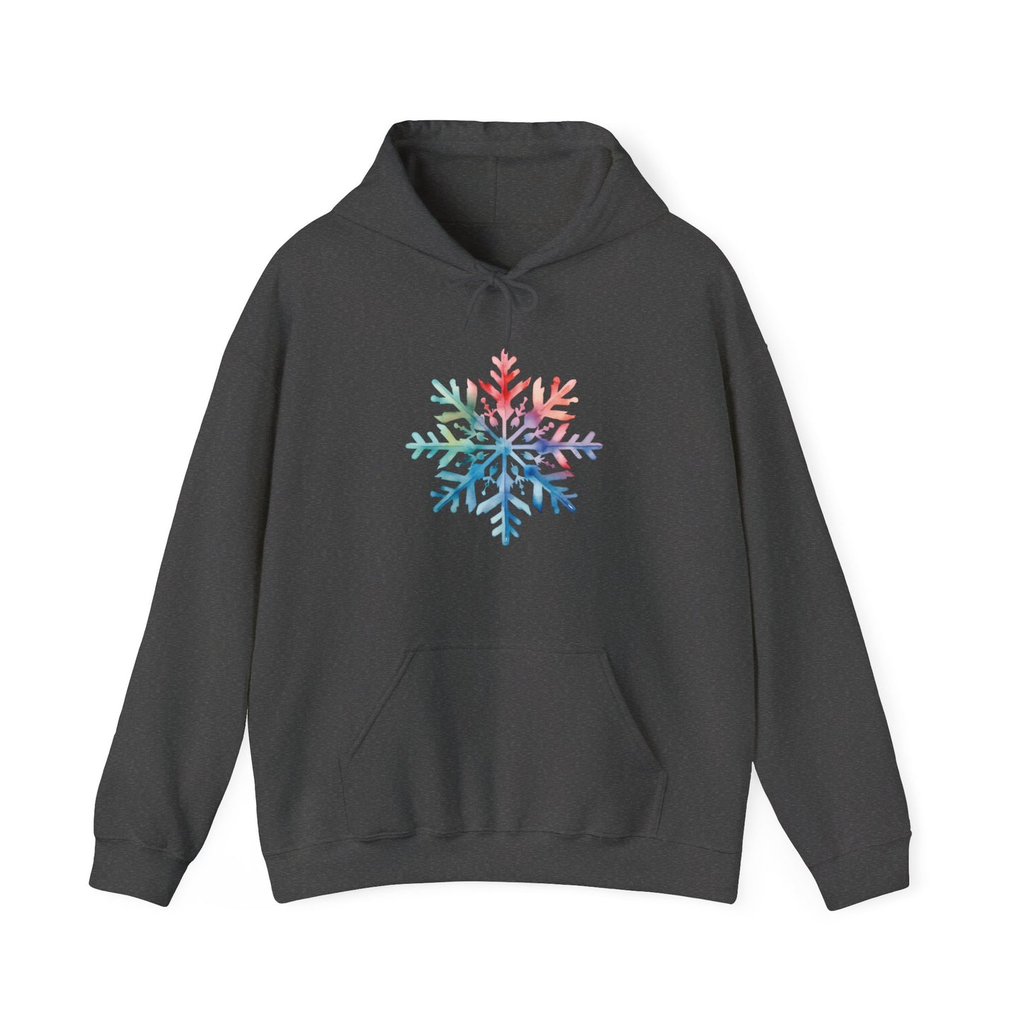 Watercolor Snowflake Hooded Sweatshirt