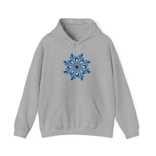 Snowflake Mandala Hooded Sweatshirt