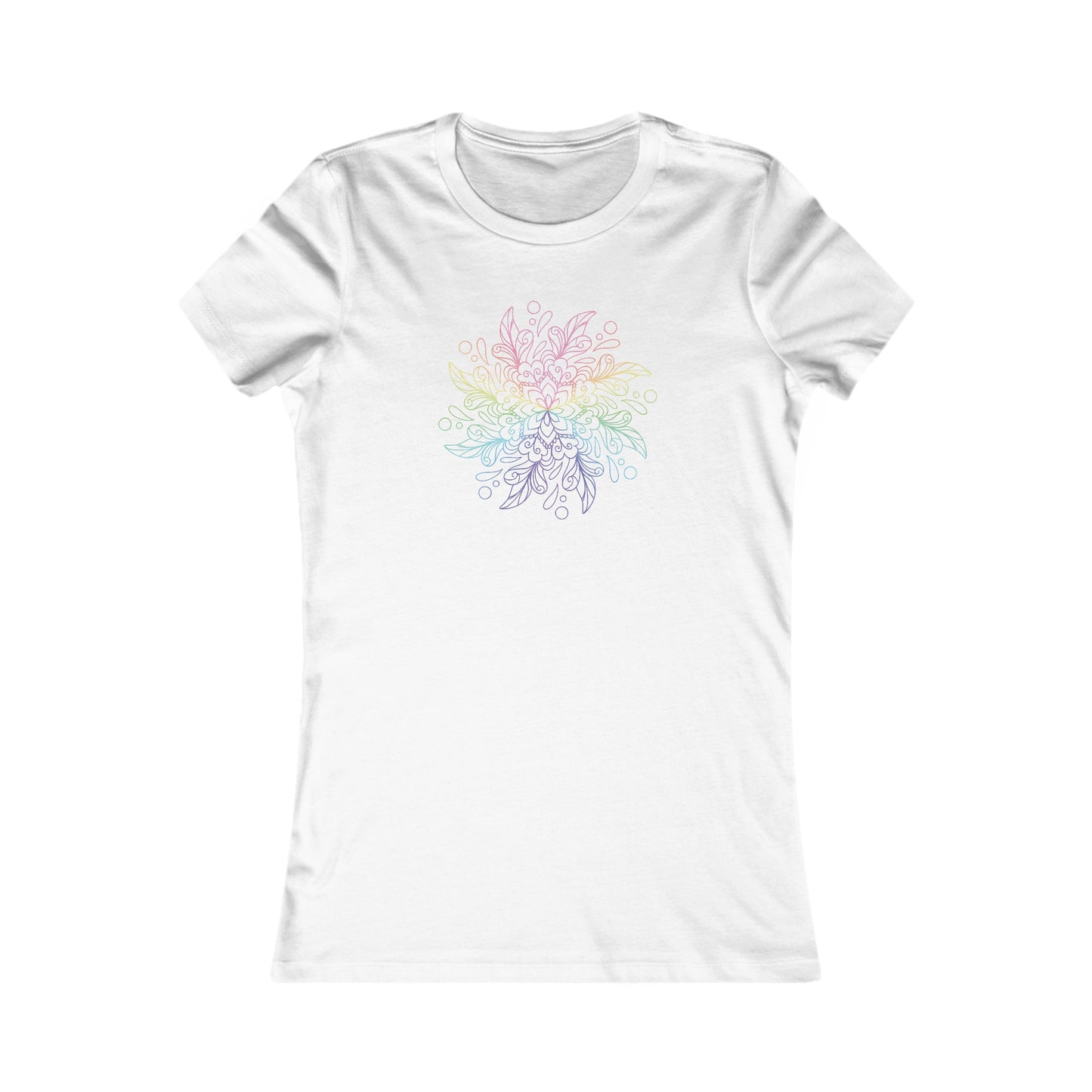 Colorful Mandala Fitted Tee (038)