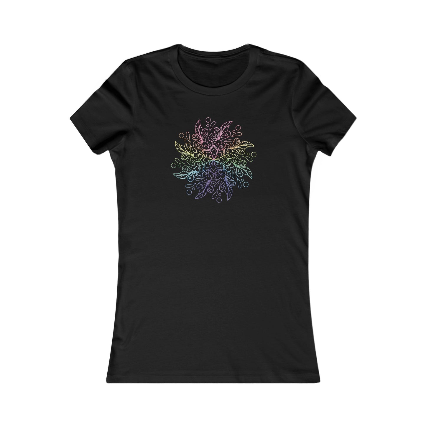Colorful Mandala Fitted Tee (038)