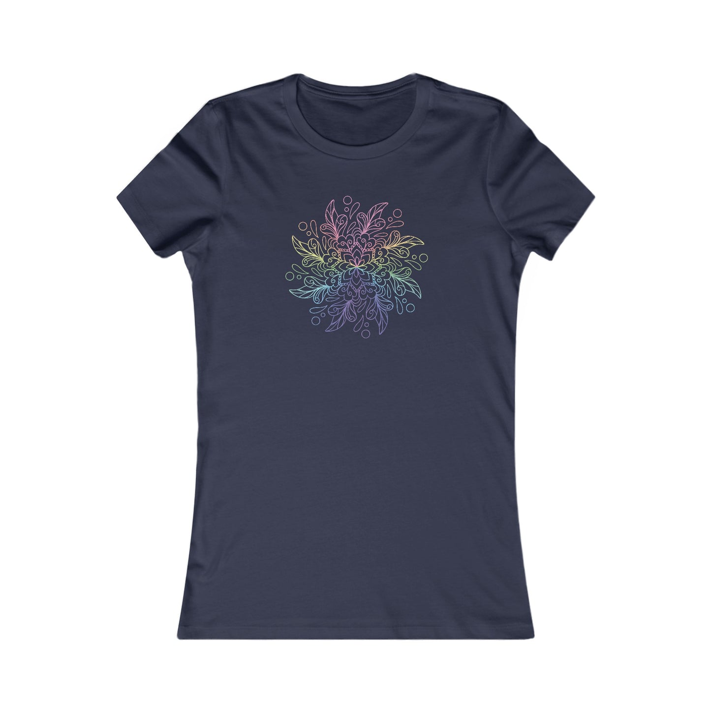 Colorful Mandala Fitted Tee (038)