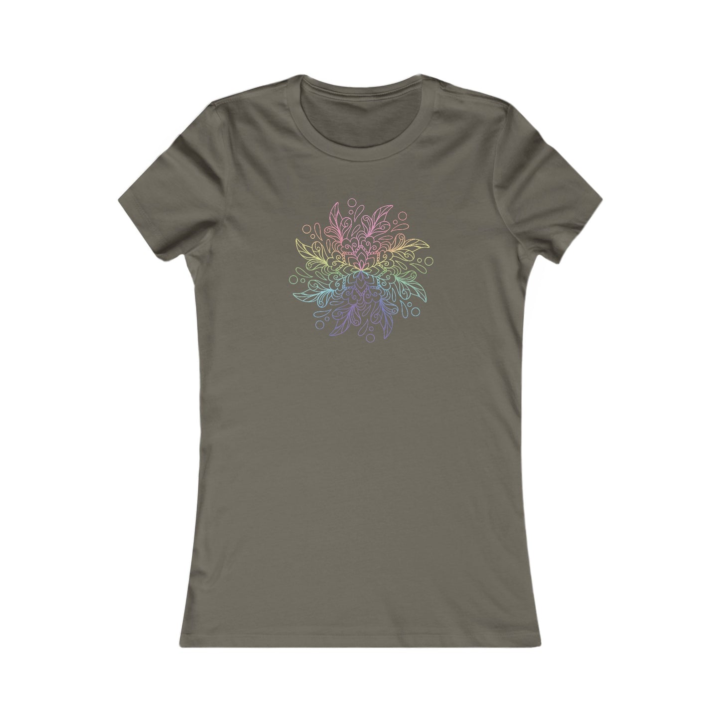 Colorful Mandala Fitted Tee (038)