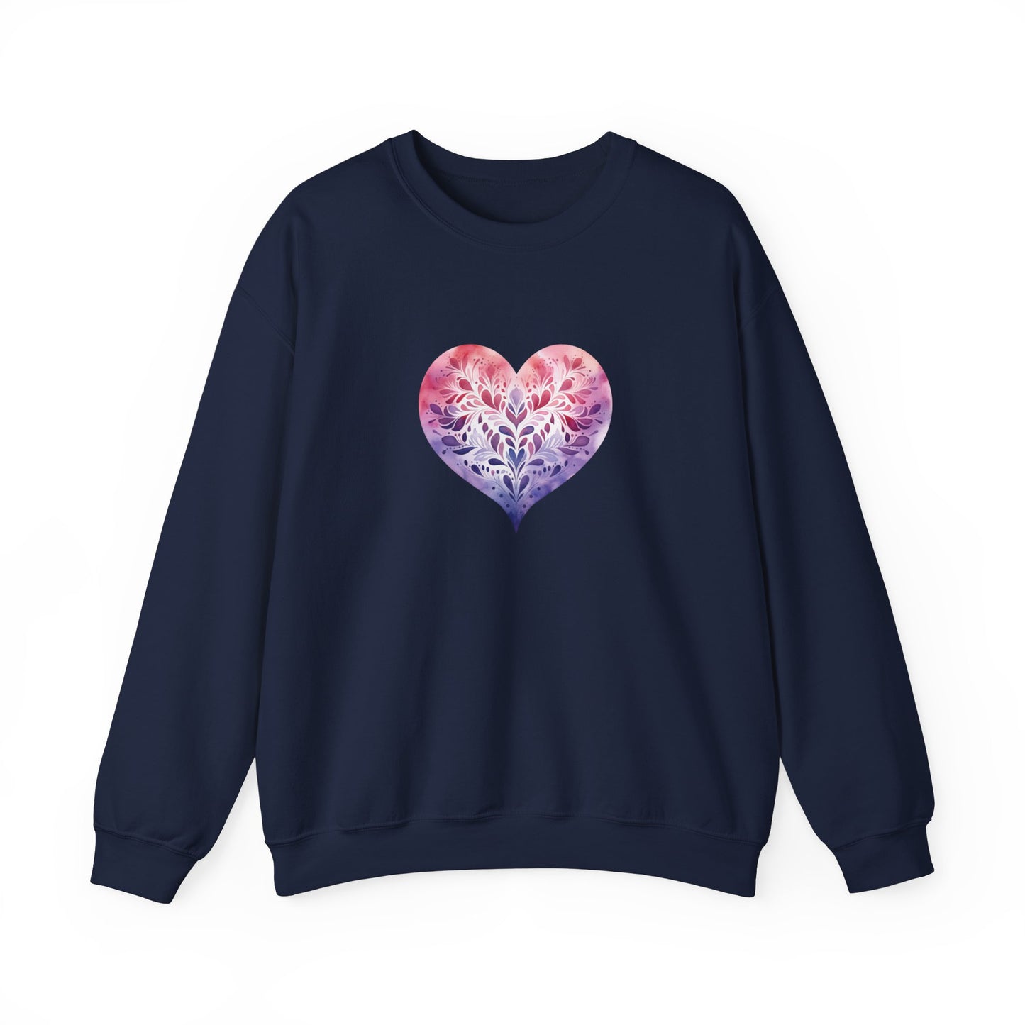Watercolor Heart Sweatshirt 005