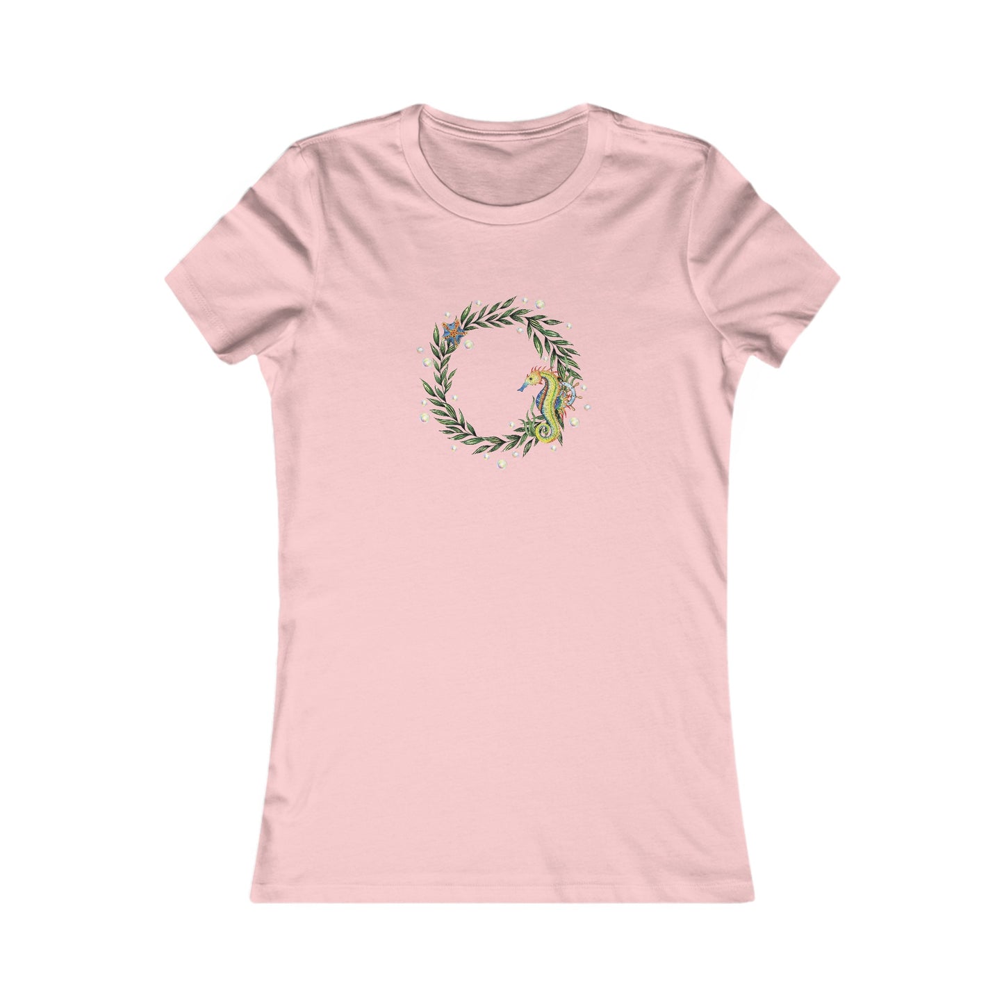 Seahorse Circle Fitted Tee