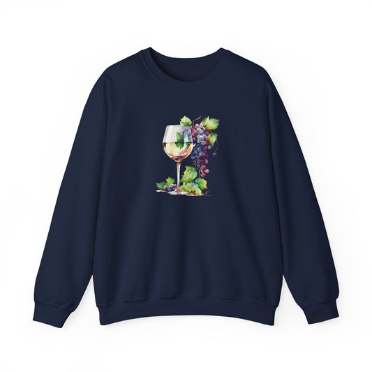 Watercolor White Wine Sweatshirt