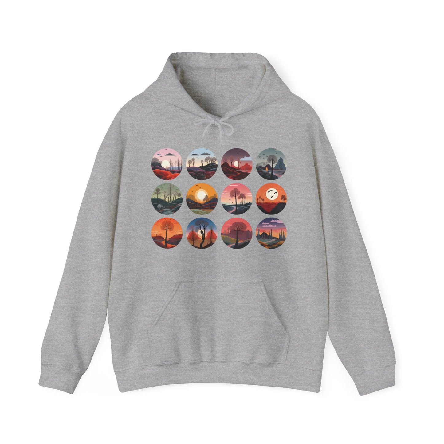 Landscapes Set Hooded Sweatshirt