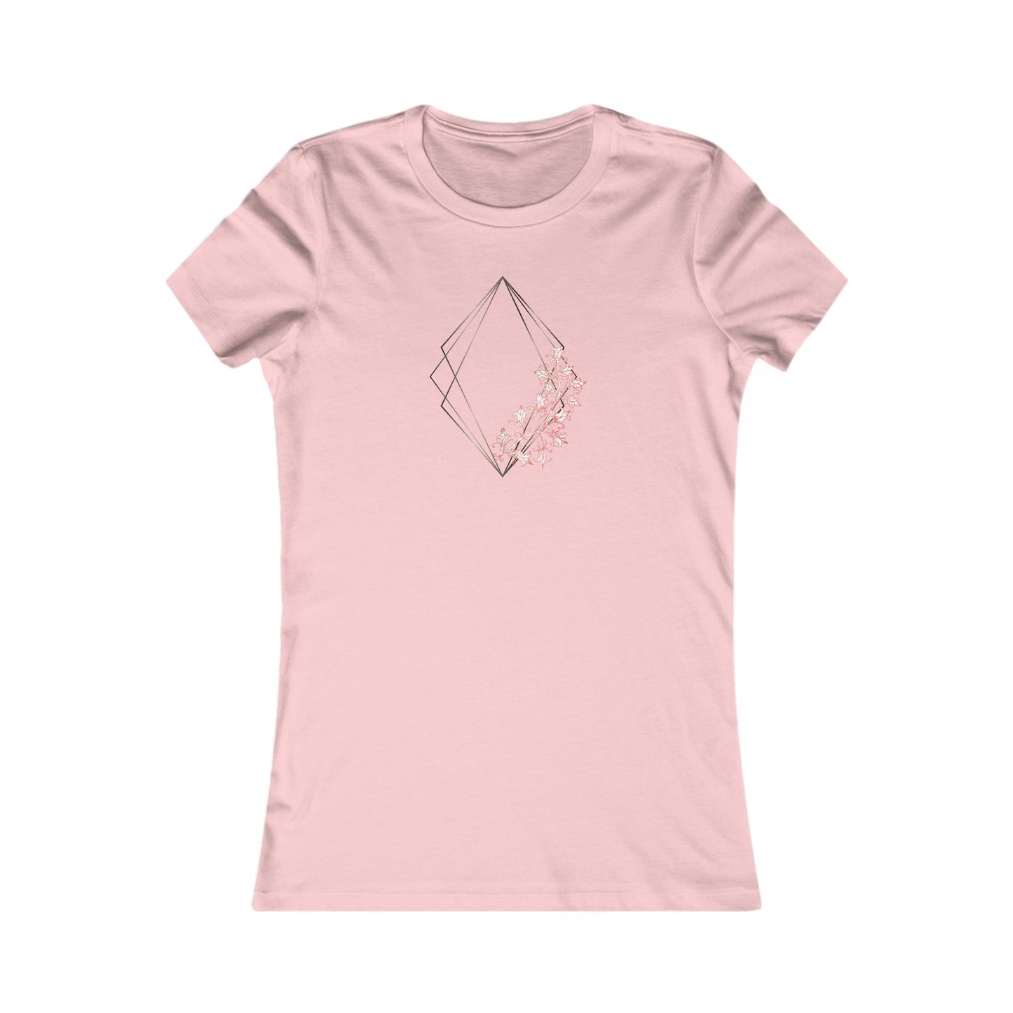 Floral Diamond Fitted Tee