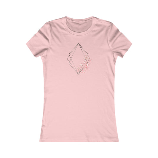 Floral Diamond Fitted Tee