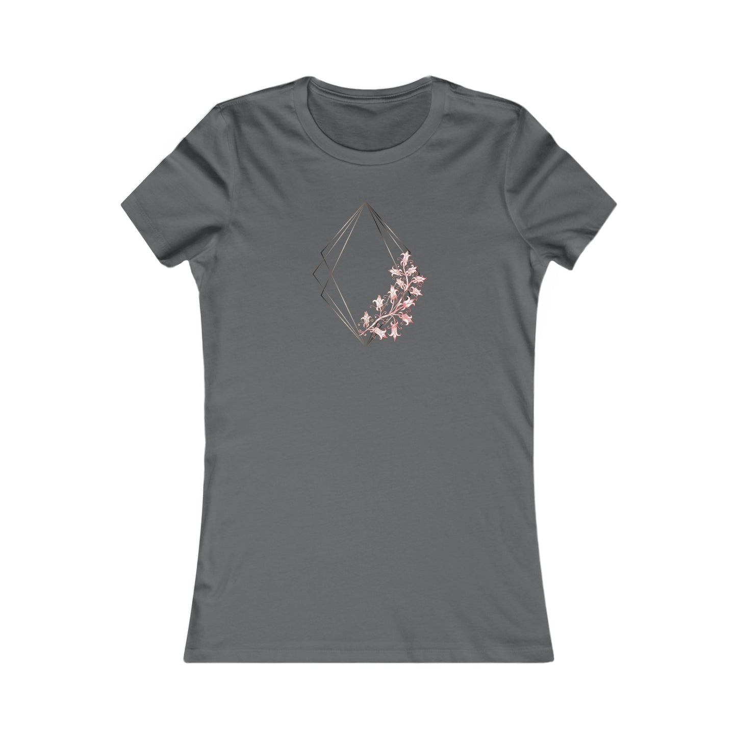 Floral Diamond Fitted Tee