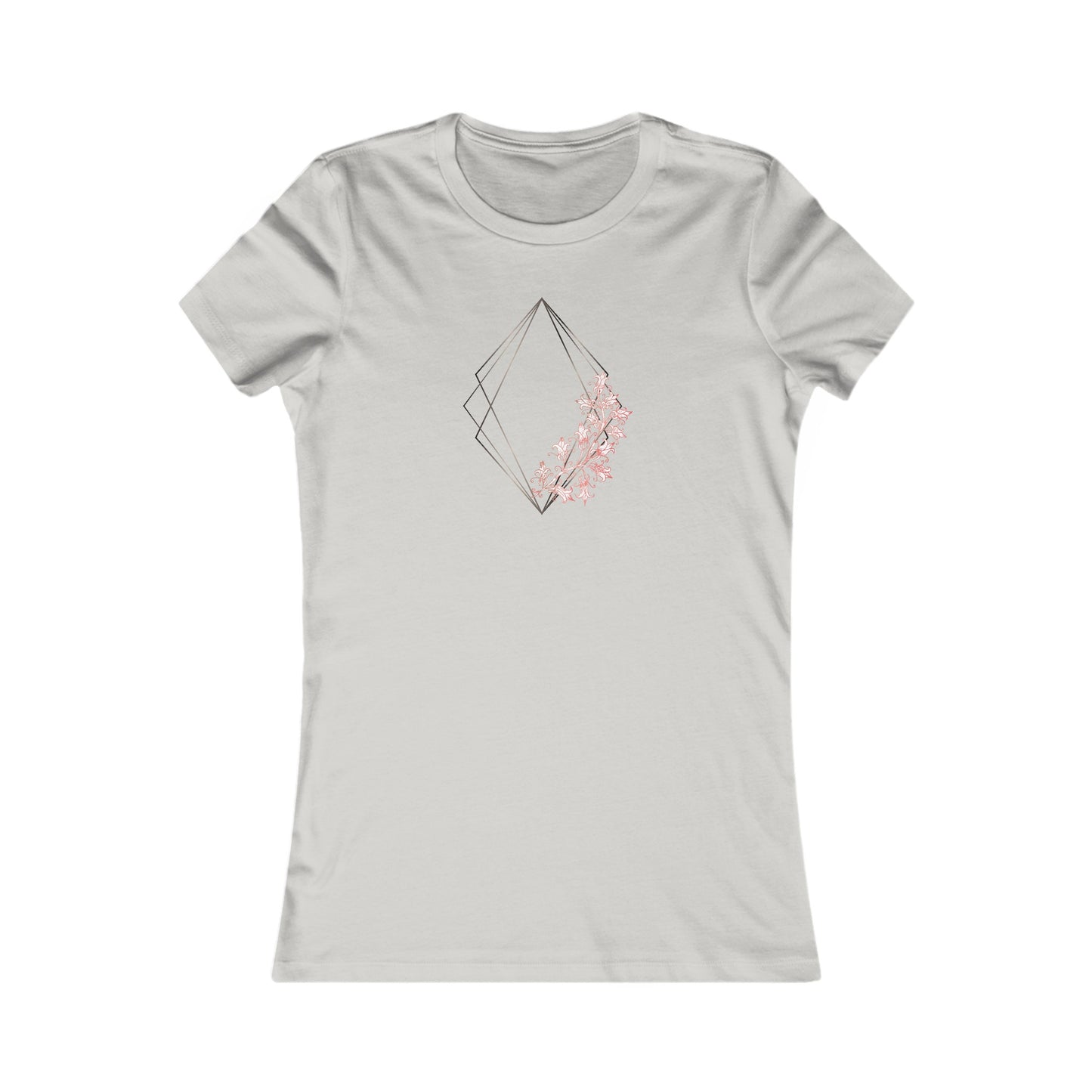 Floral Diamond Fitted Tee