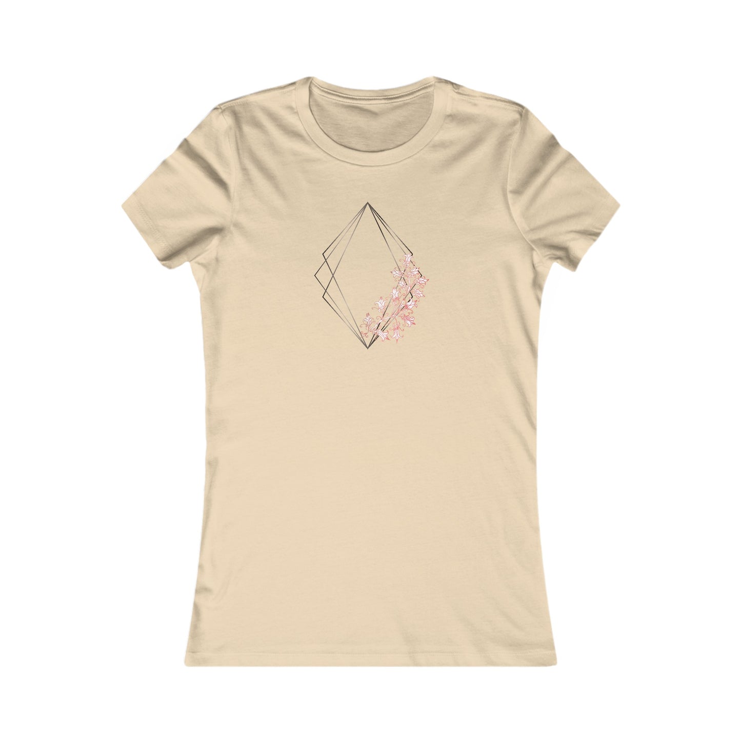 Floral Diamond Fitted Tee