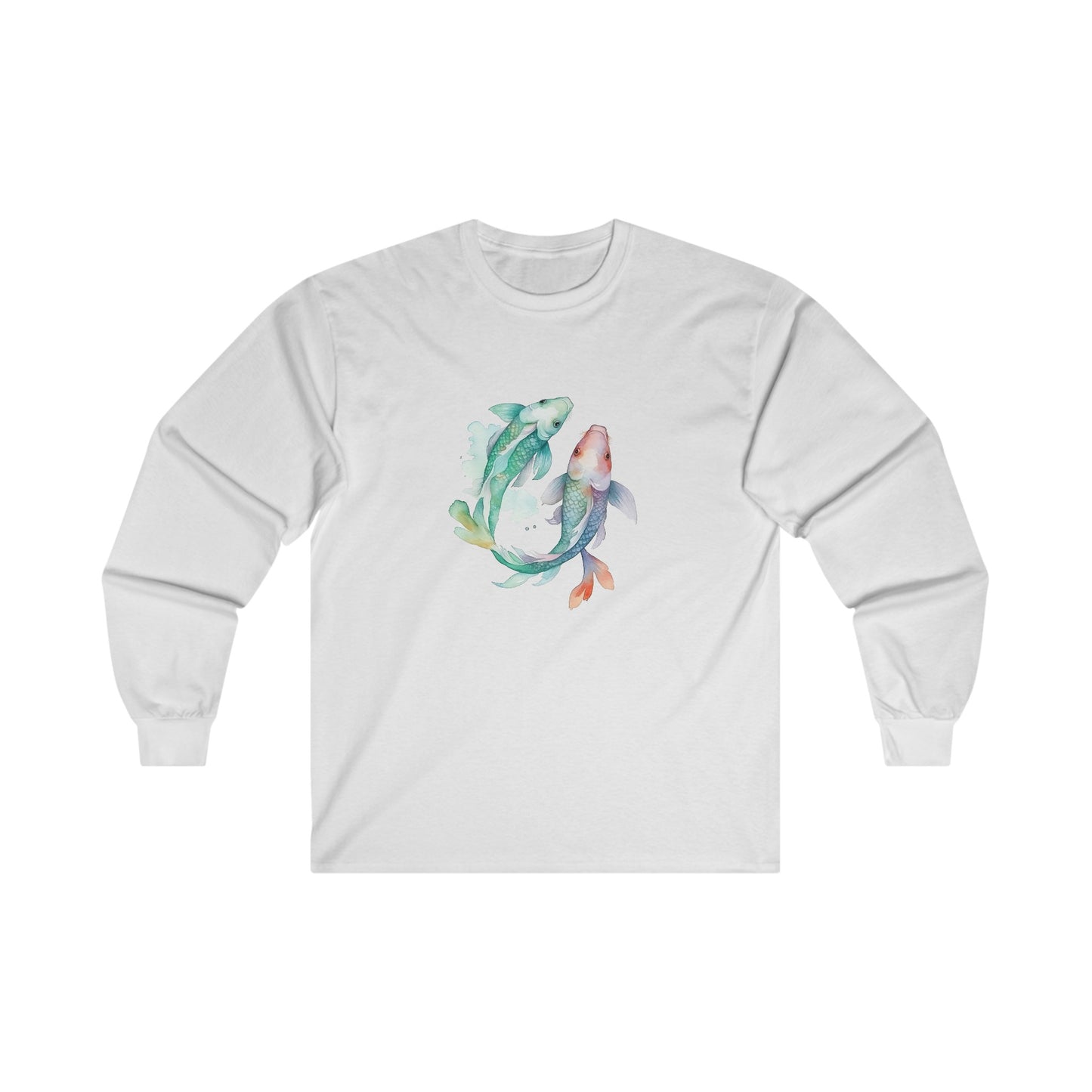 Watercolor Fish Long Sleeve Tee