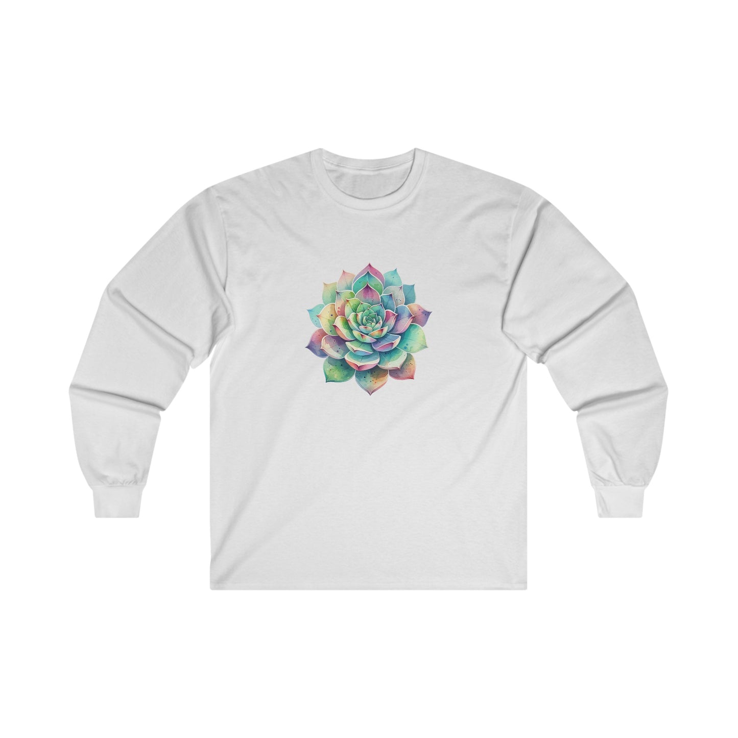 Colorful Succulent Long Sleeve Tee