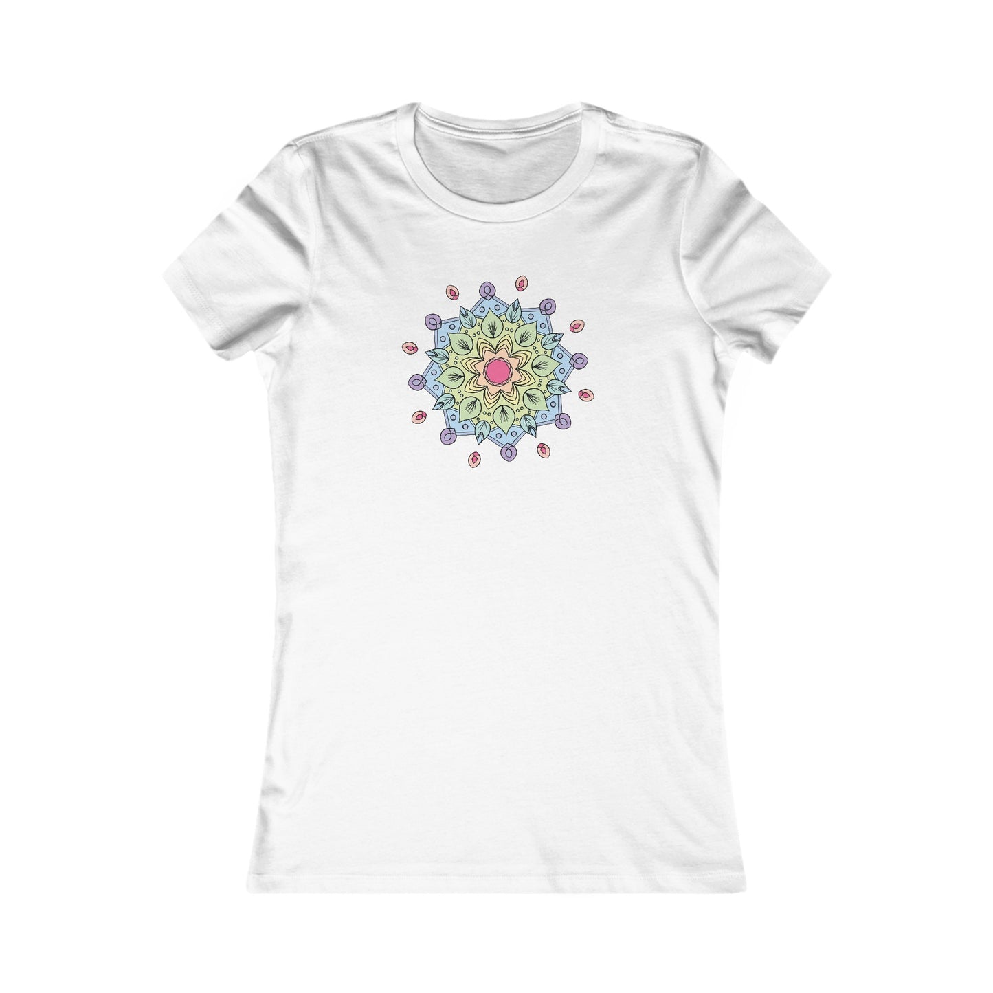 Colorful Mandala Fitted Tee (009)