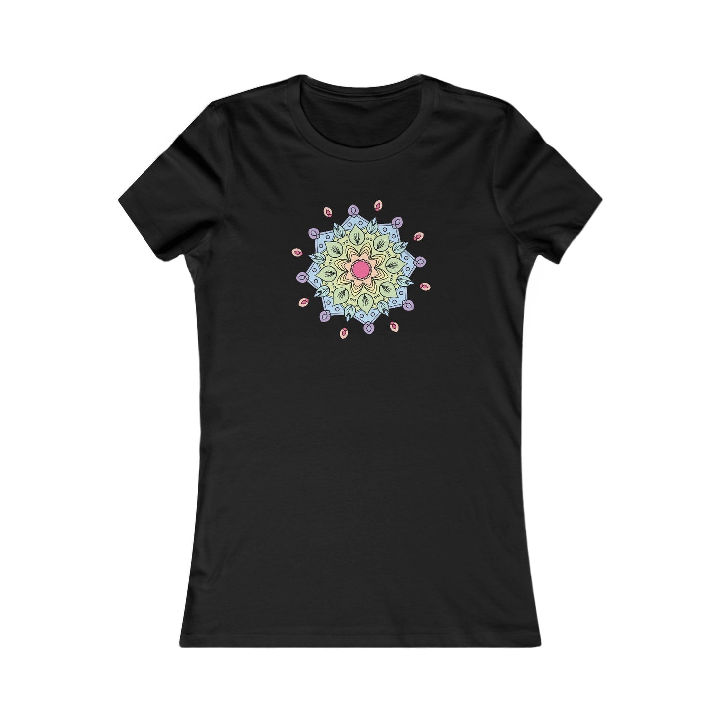Colorful Mandala Fitted Tee (009)