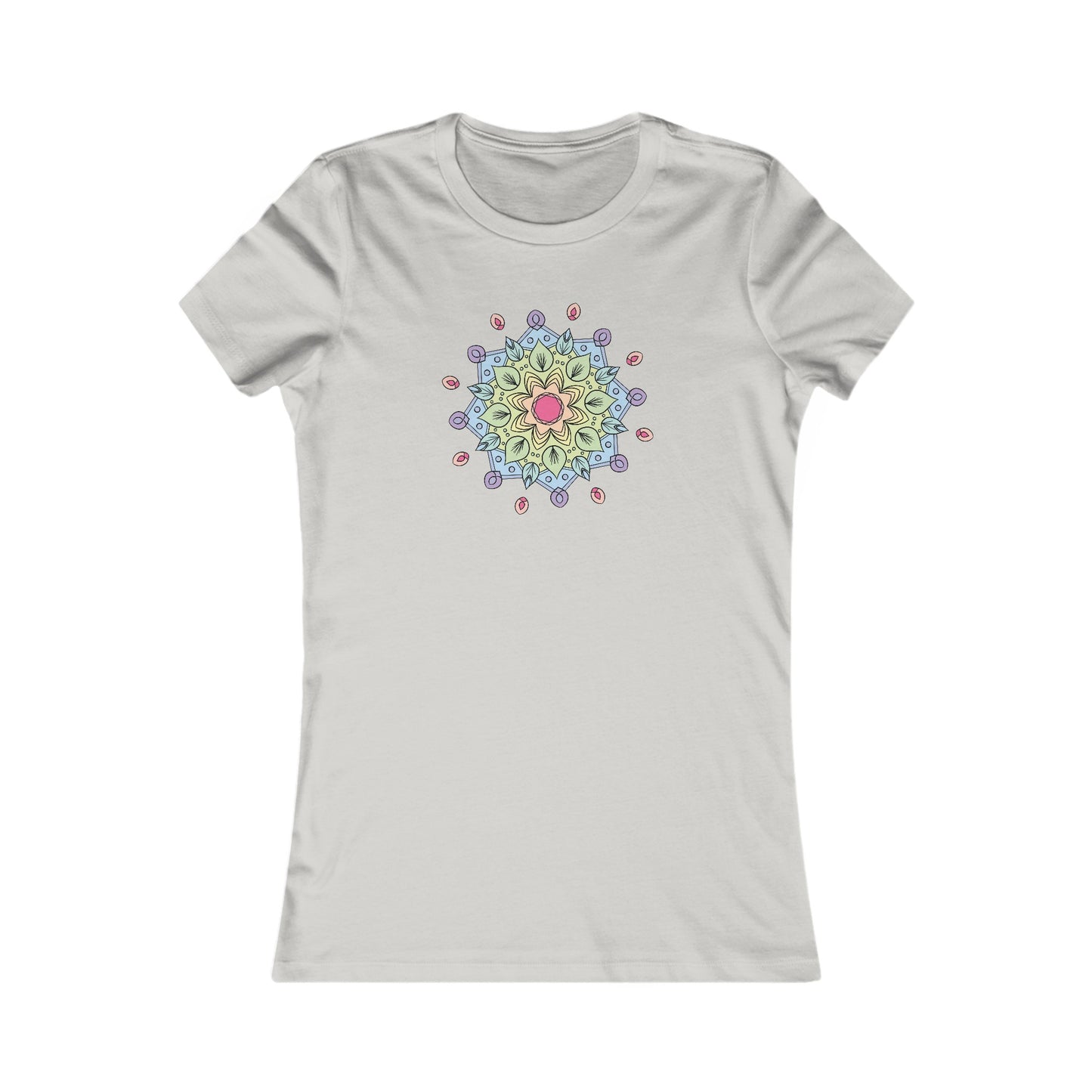 Colorful Mandala Fitted Tee (009)