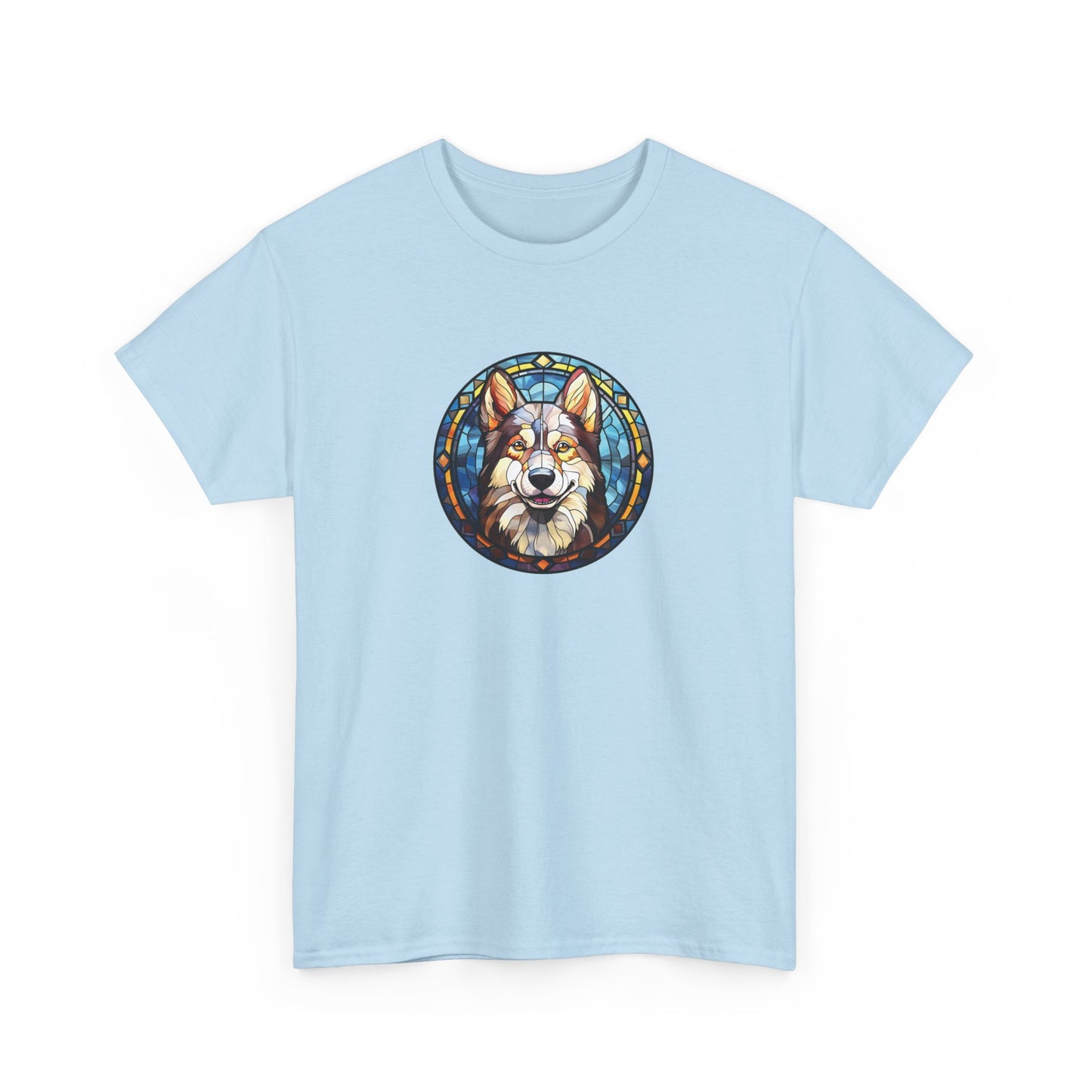 Stained Glass Husky Short Sleeve Tee