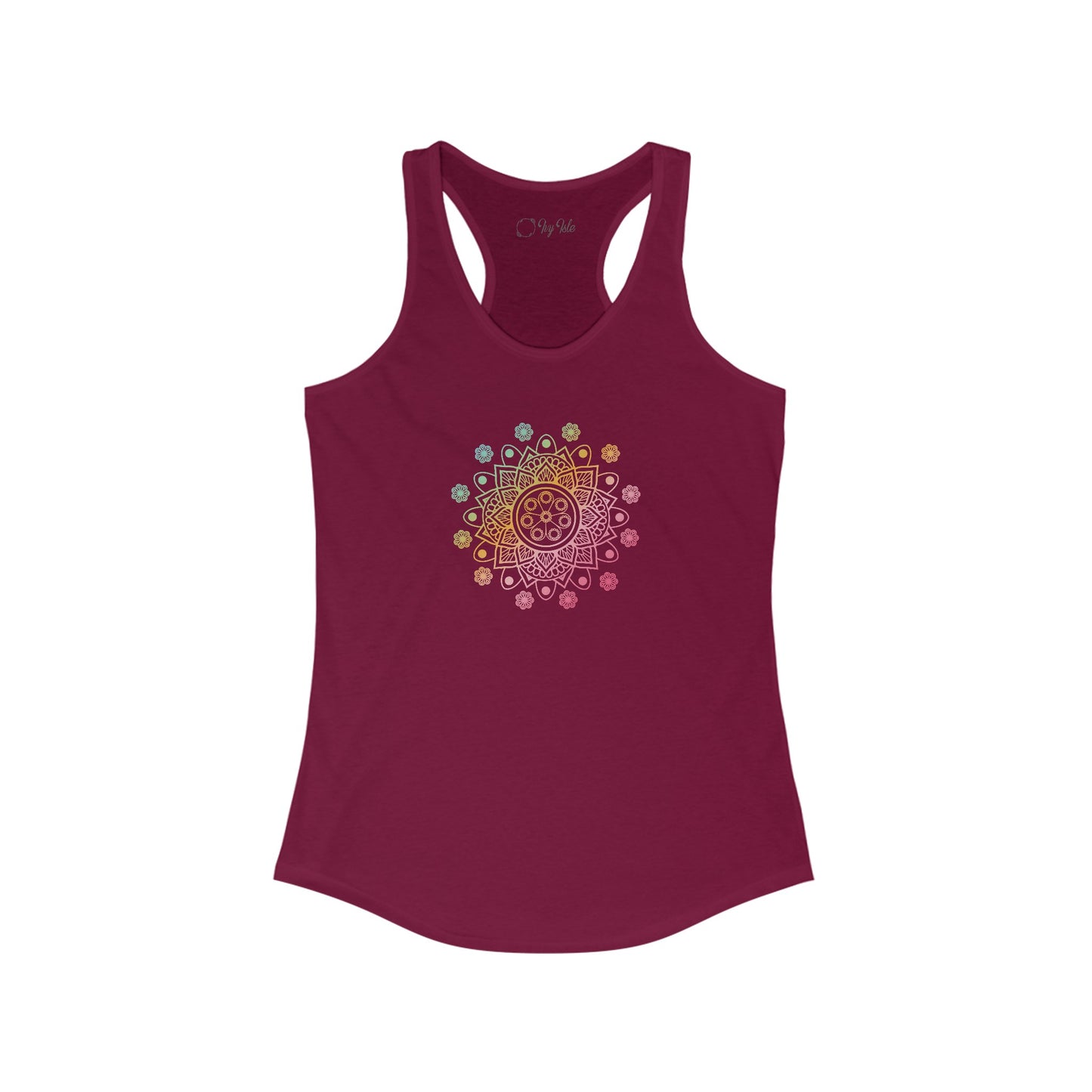 Colorful Mandala Racerback Tank (039)