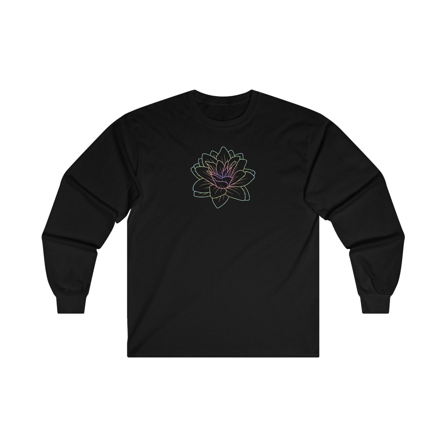 Colorful Lotus Long Sleeve Tee
