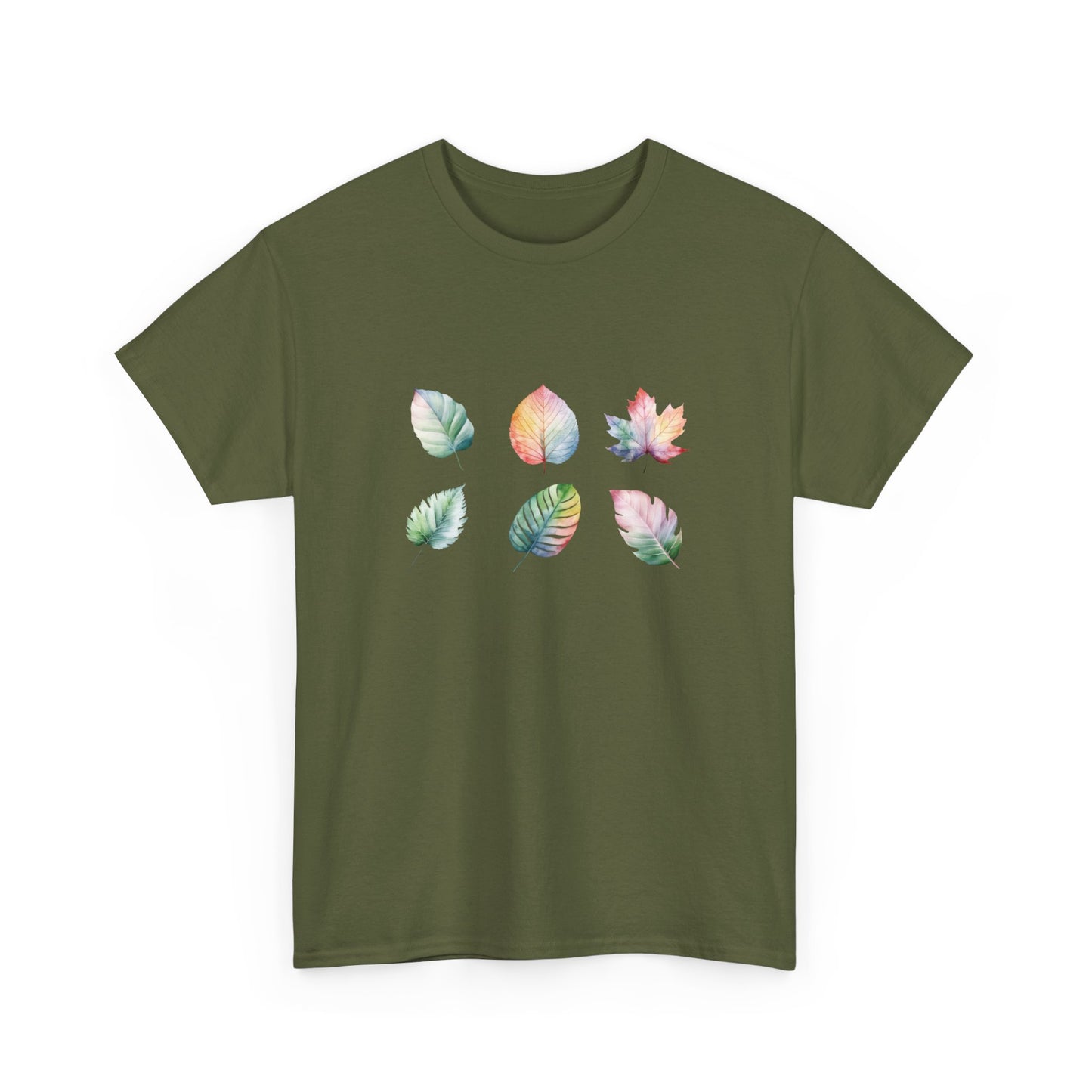 Watercolor Leaf Set Short Sleeve Tee