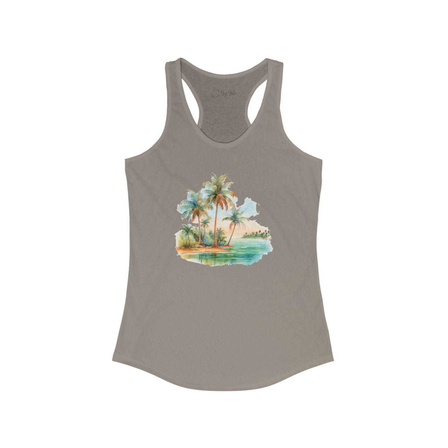 Watercolor Beach Racerback Tank
