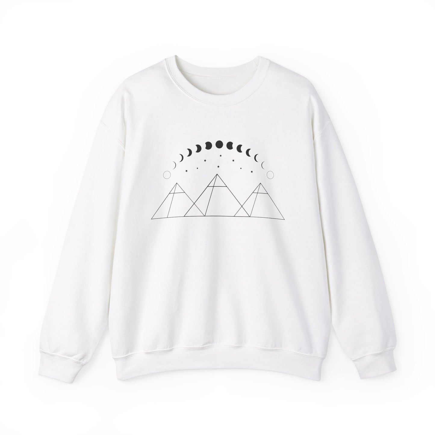 Pyramids and Moon Phases Sweatshirt