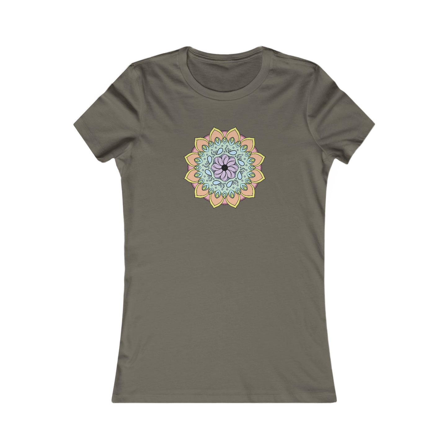 Colorful Mandala Fitted Tee (003)
