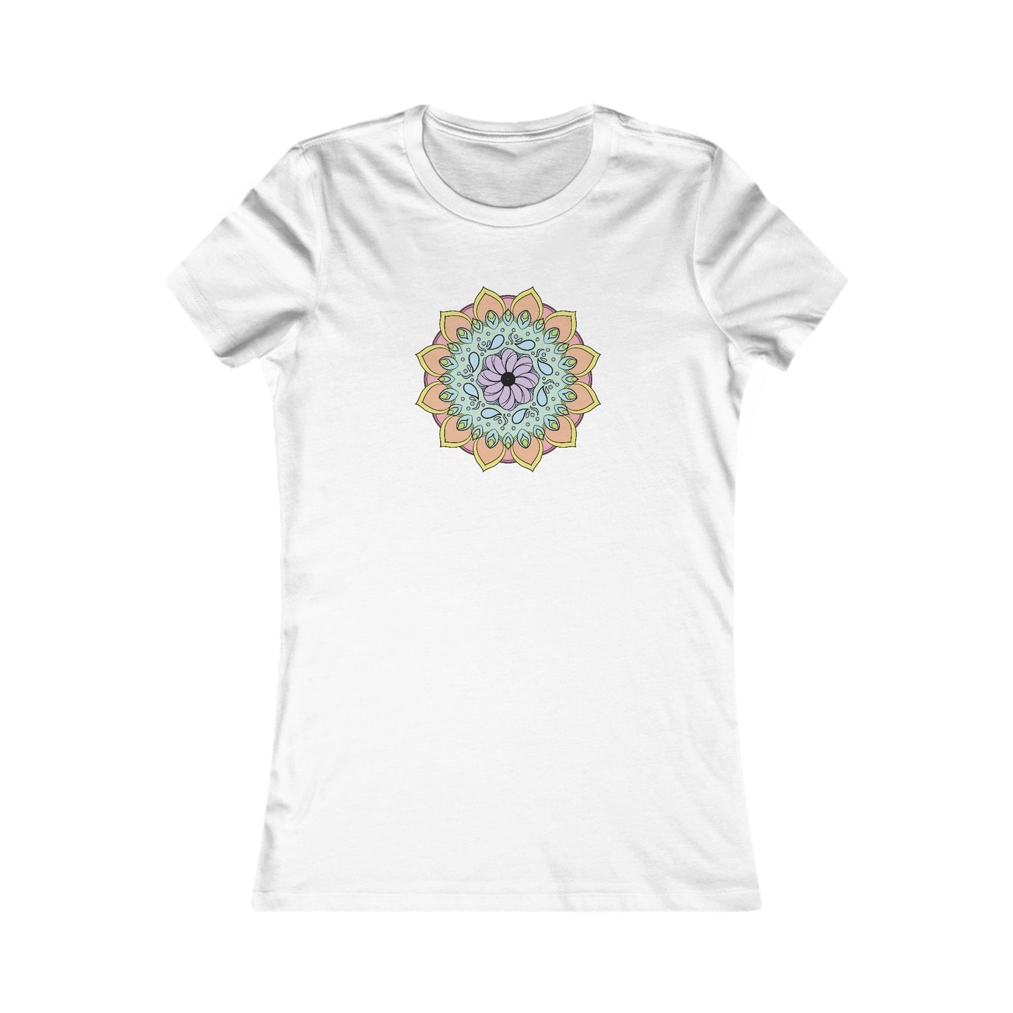 Colorful Mandala Fitted Tee (003)