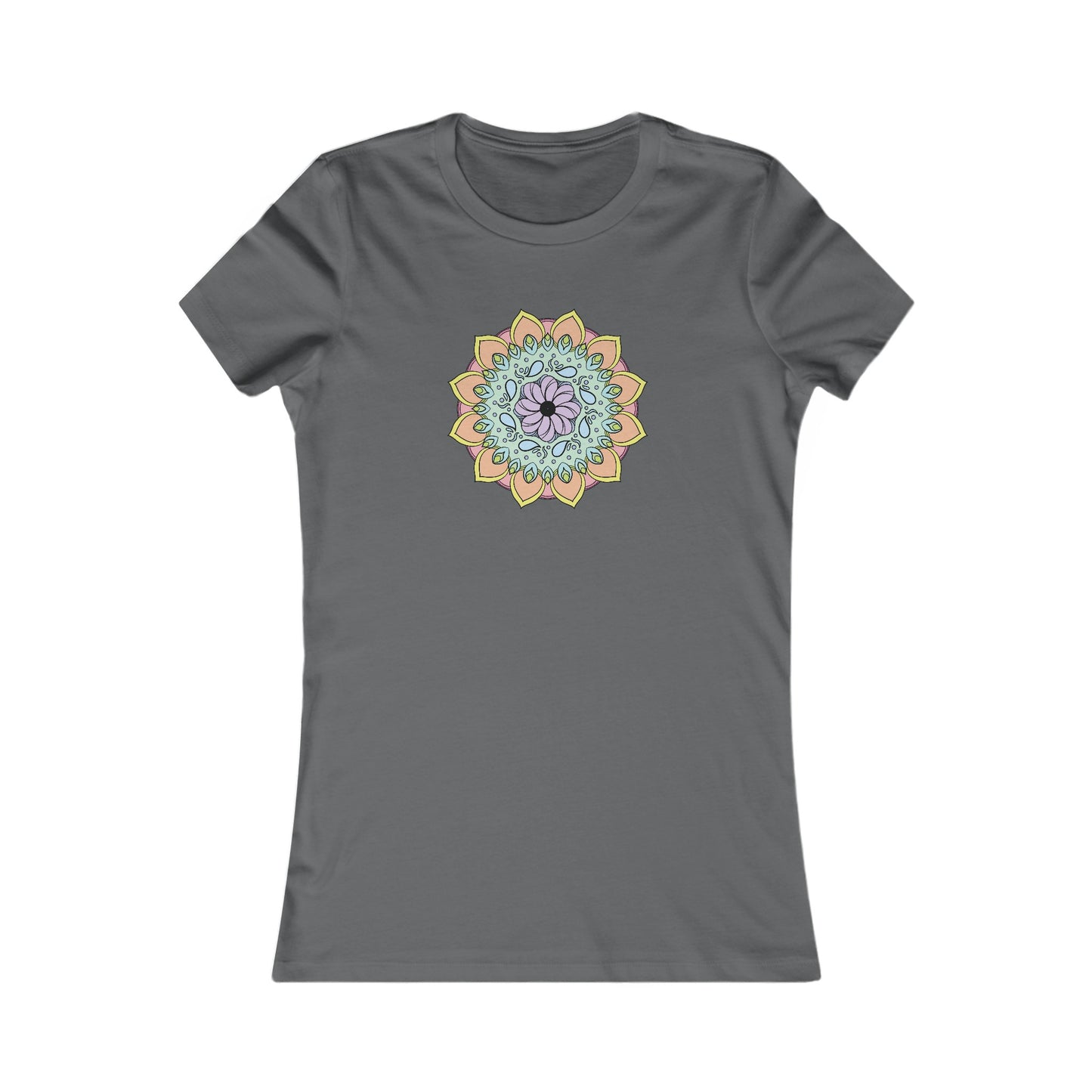 Colorful Mandala Fitted Tee (003)