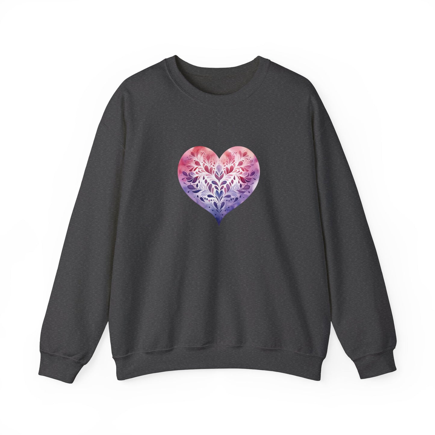Watercolor Heart Sweatshirt 005