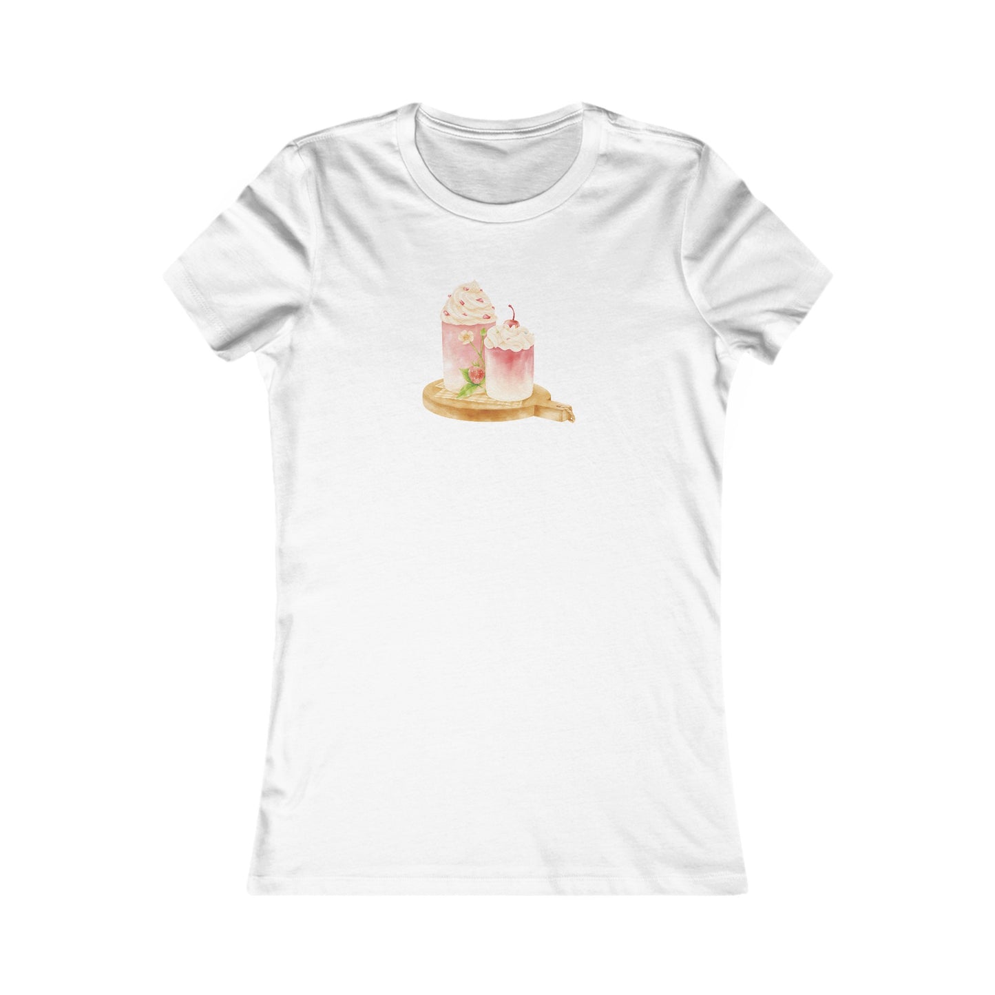 Strawberry Drinks Fitted Tee
