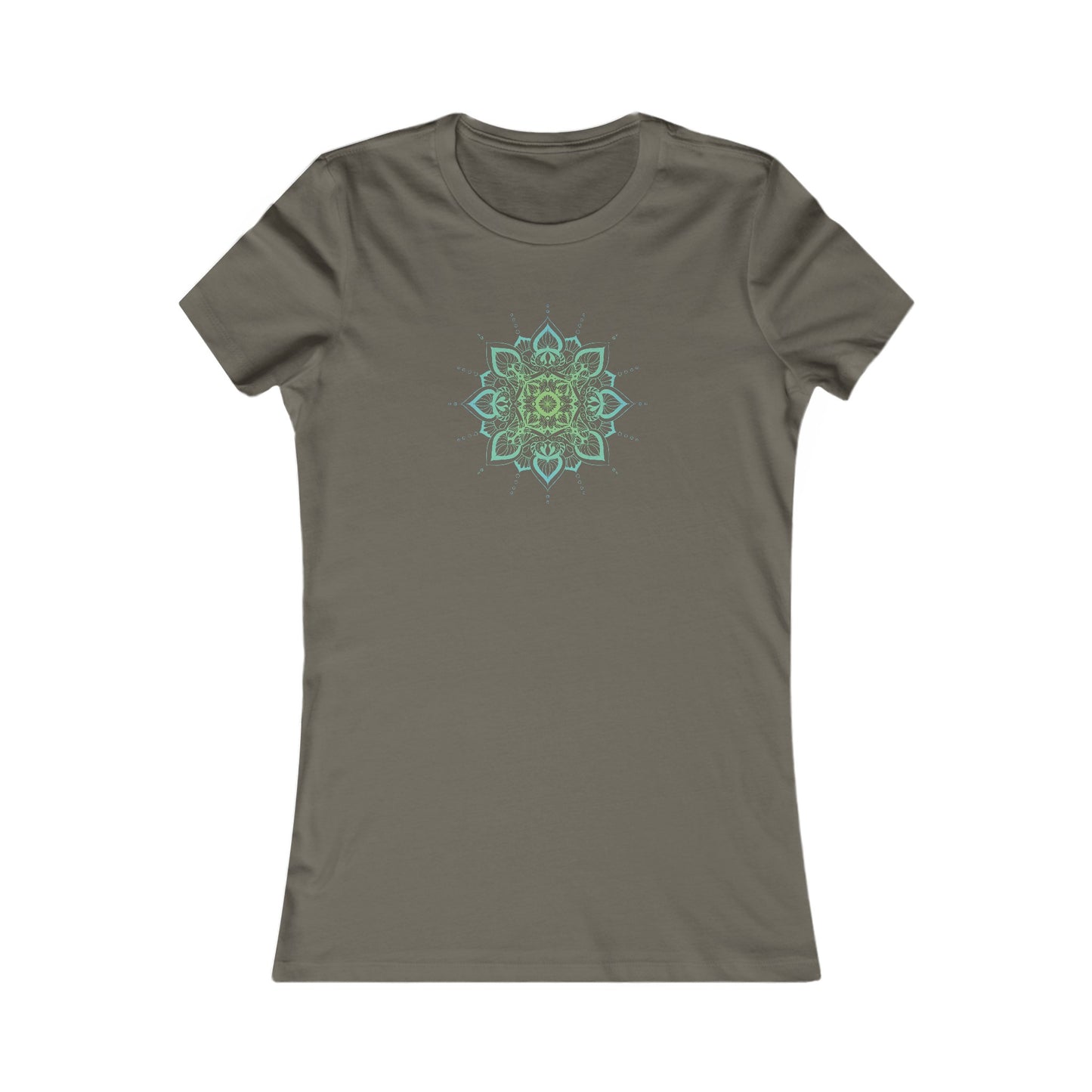 Colorful Mandala Fitted Tee (037)