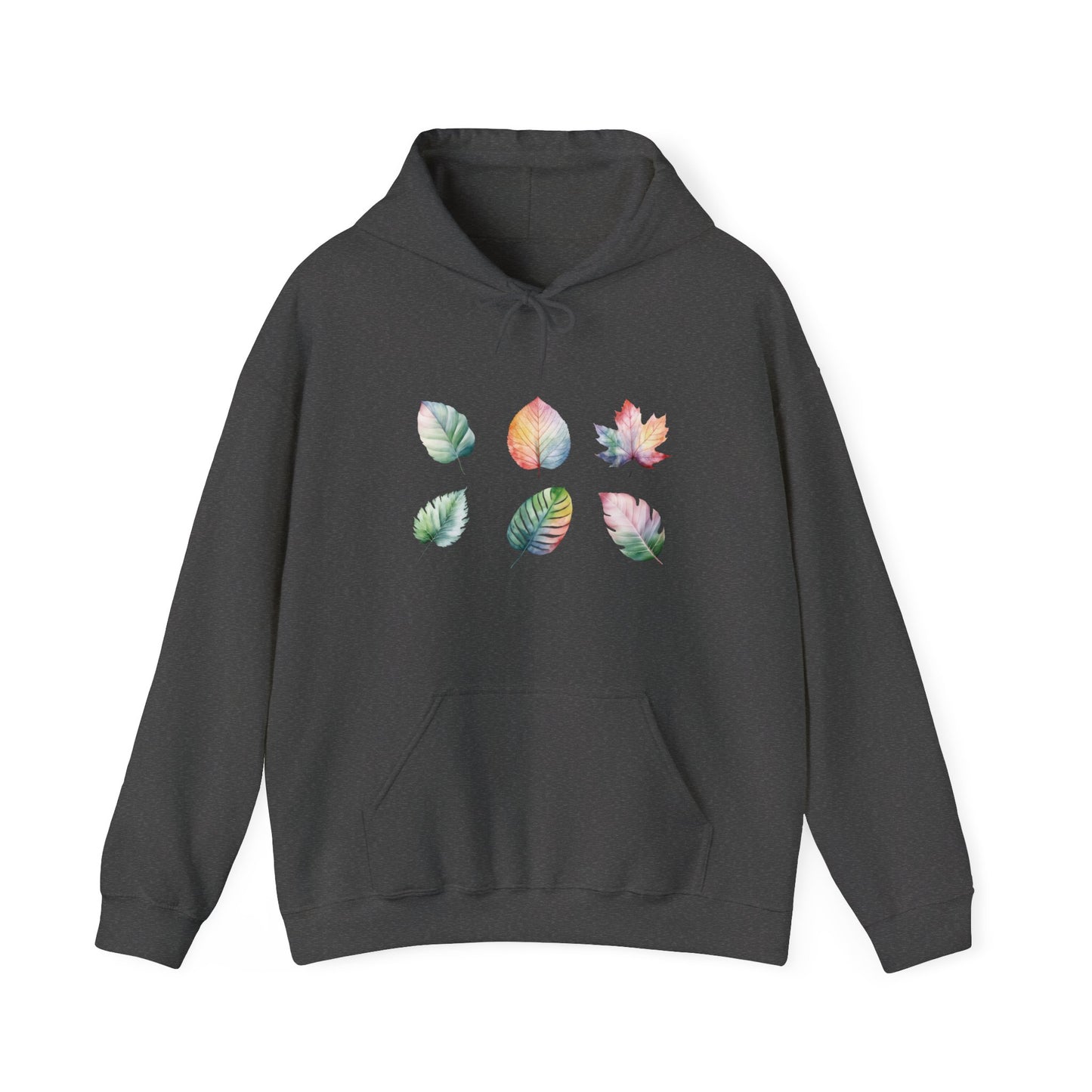 Watercolor Leaf Set Hooded Sweatshirt