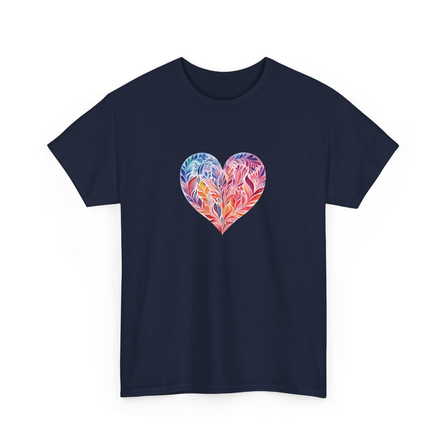 Watercolor Heart Short Sleeve Tee 001