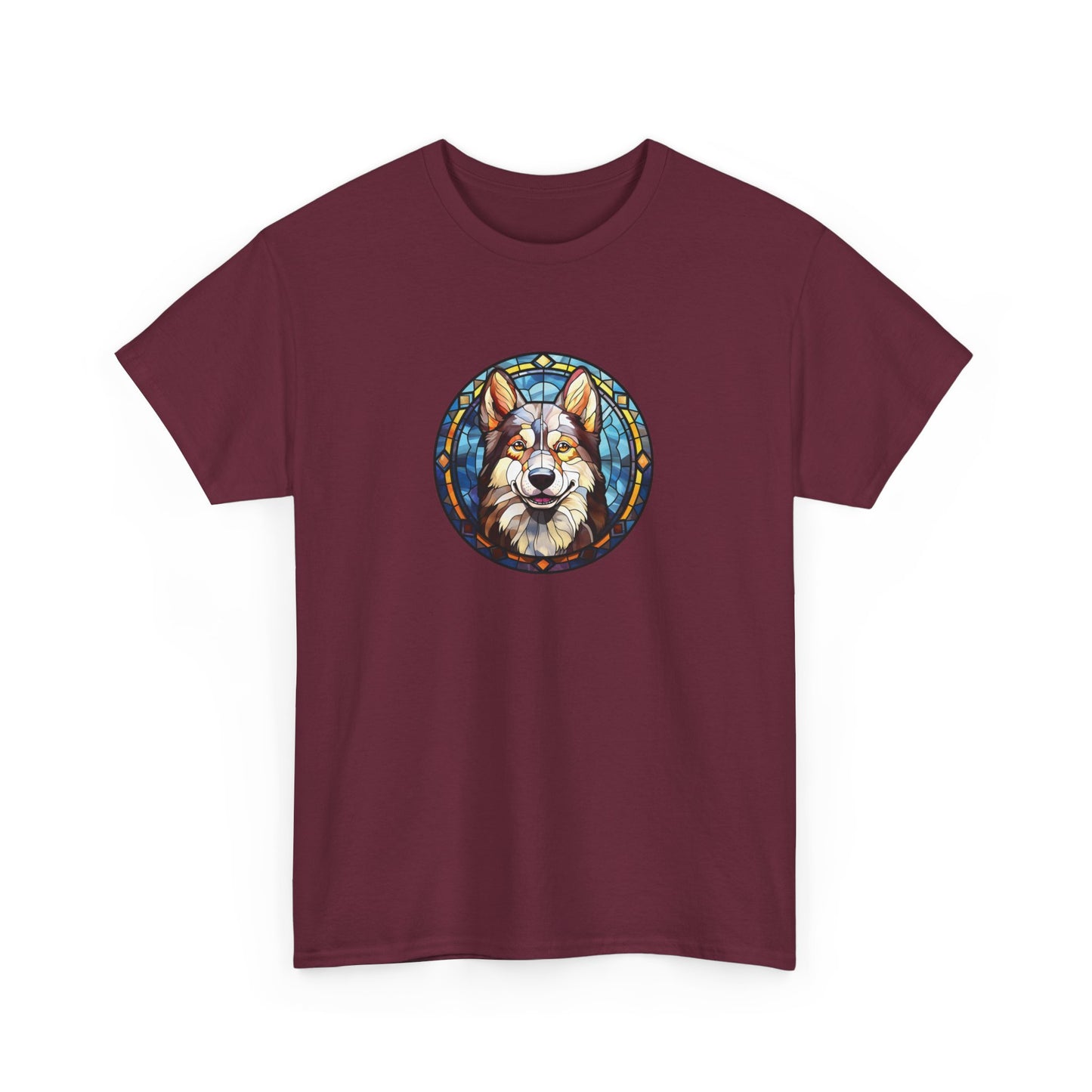 Stained Glass Husky Short Sleeve Tee