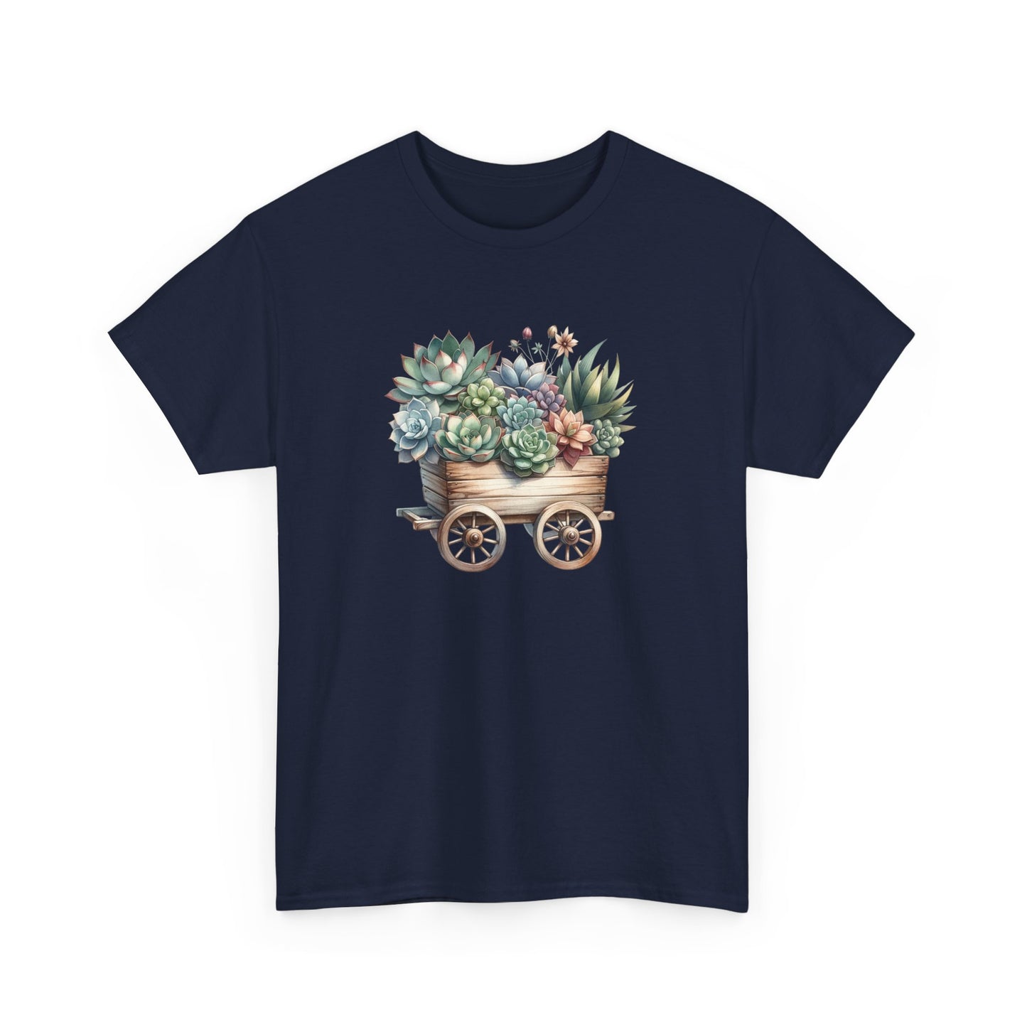 Succulent Wheelbarrow Short Sleeve Tee