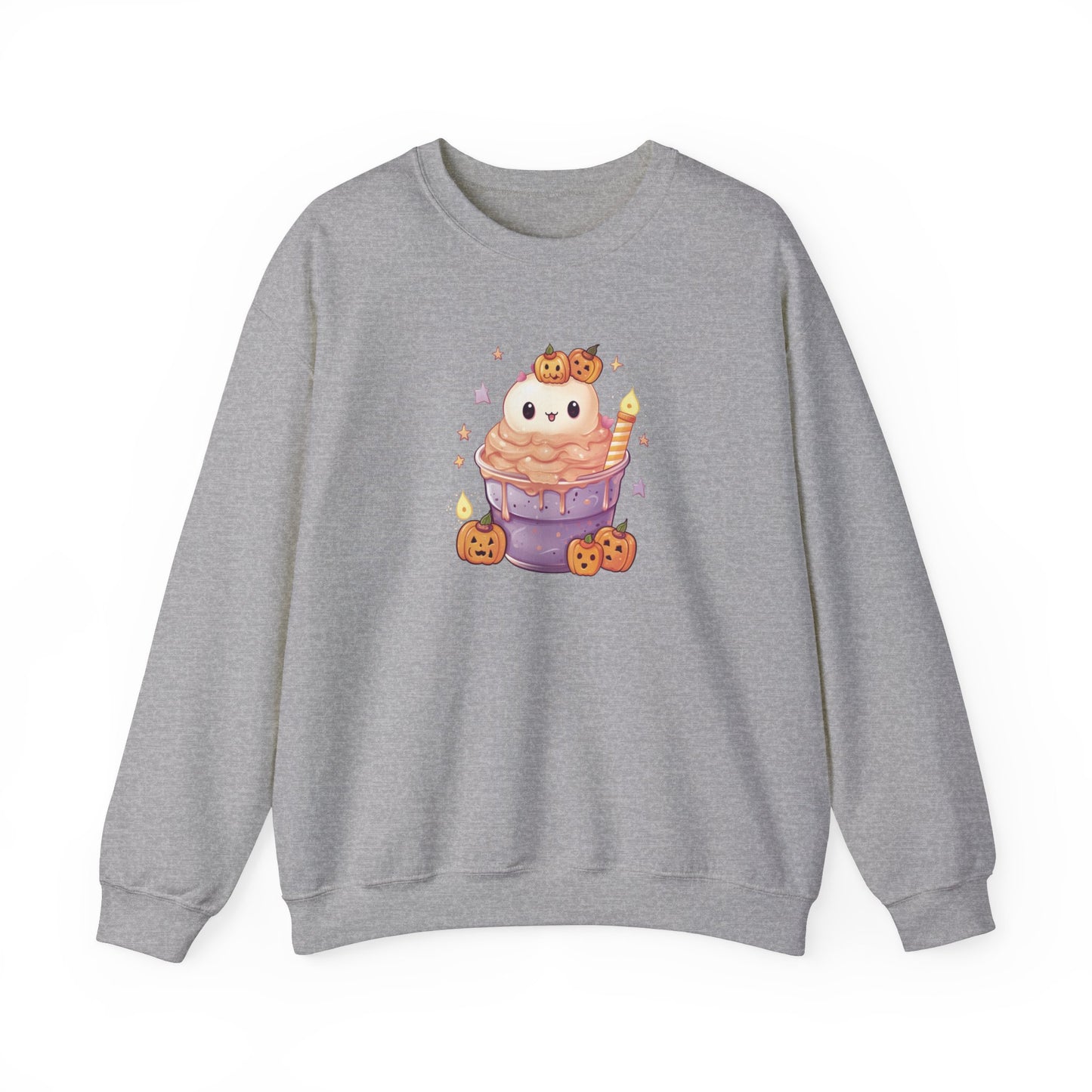Cute Cat and Pumpkins Dessert Sweatshirt