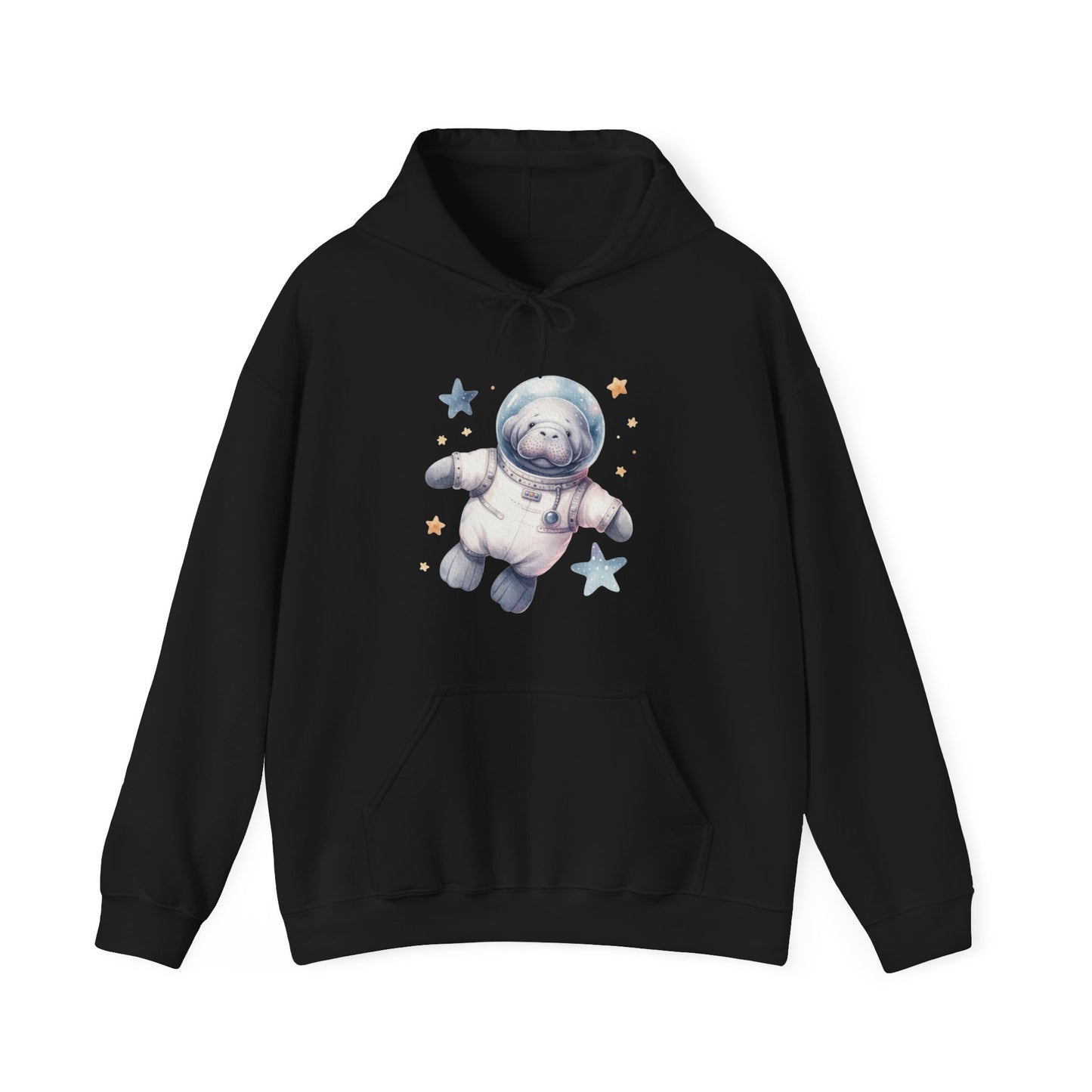 Manatee Astronaut Hooded Sweatshirt