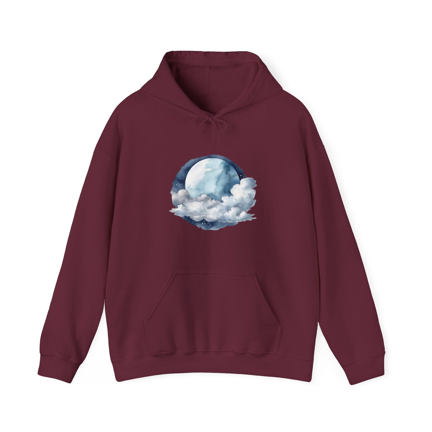 Moon and Clouds Hooded Sweatshirt