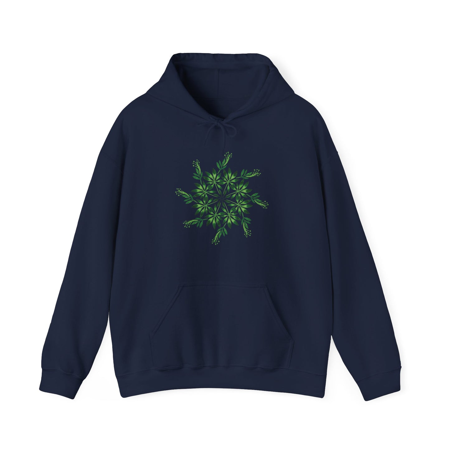 Leaf Mandala Hooded Sweatshirt