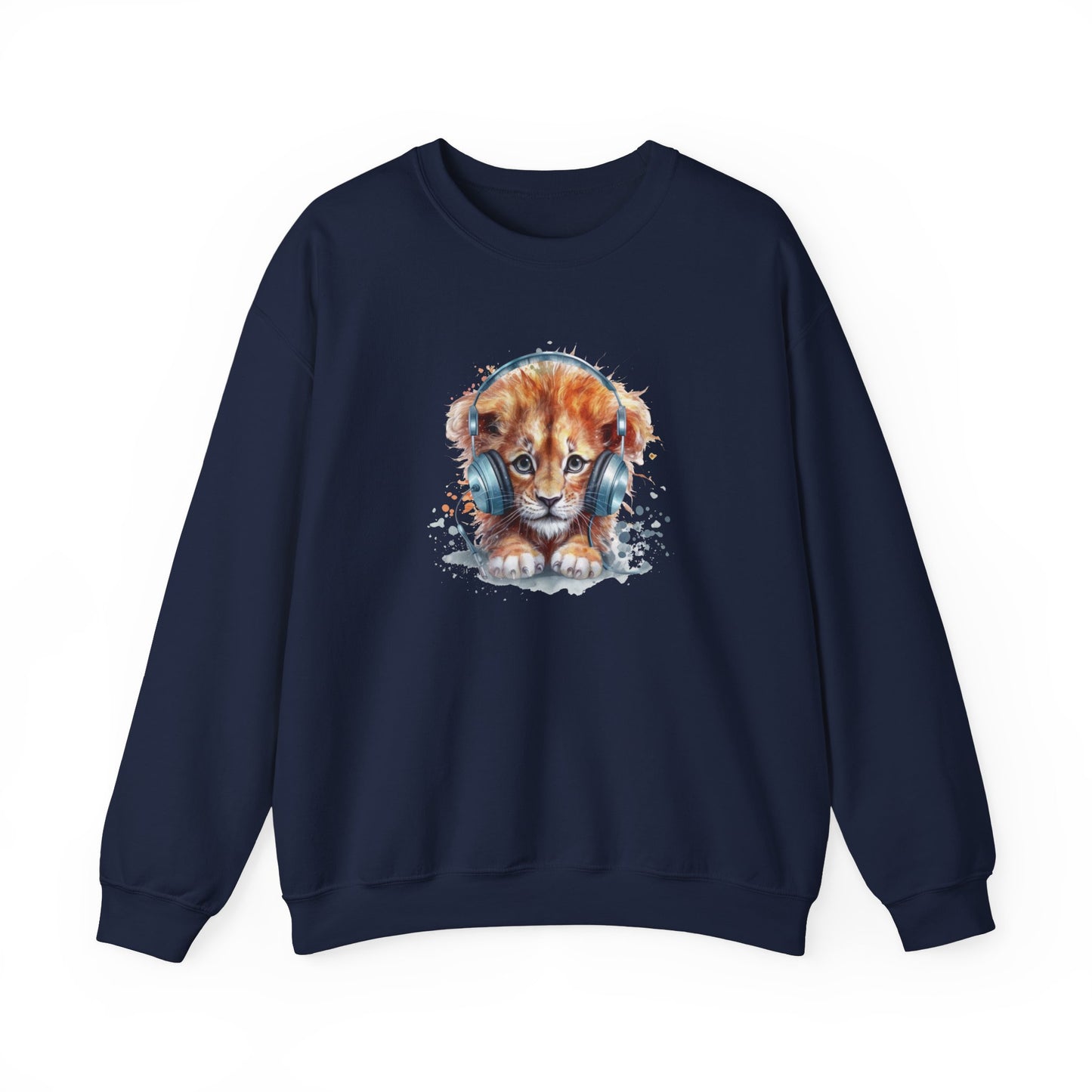 Lion with Headphones Sweatshirt