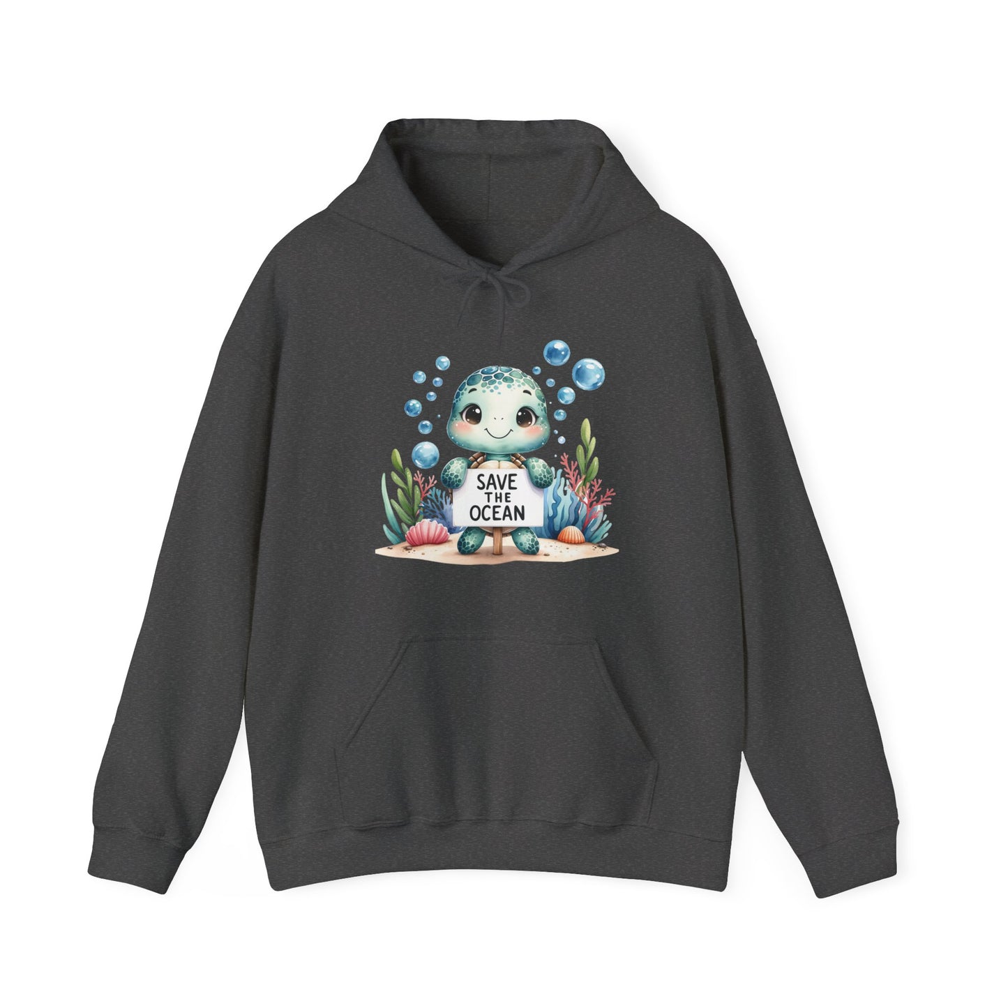 Save the Ocean Turtle Hooded Sweatshirt