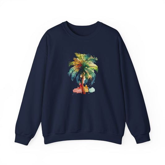 Watercolor Palm Tree Sweatshirt