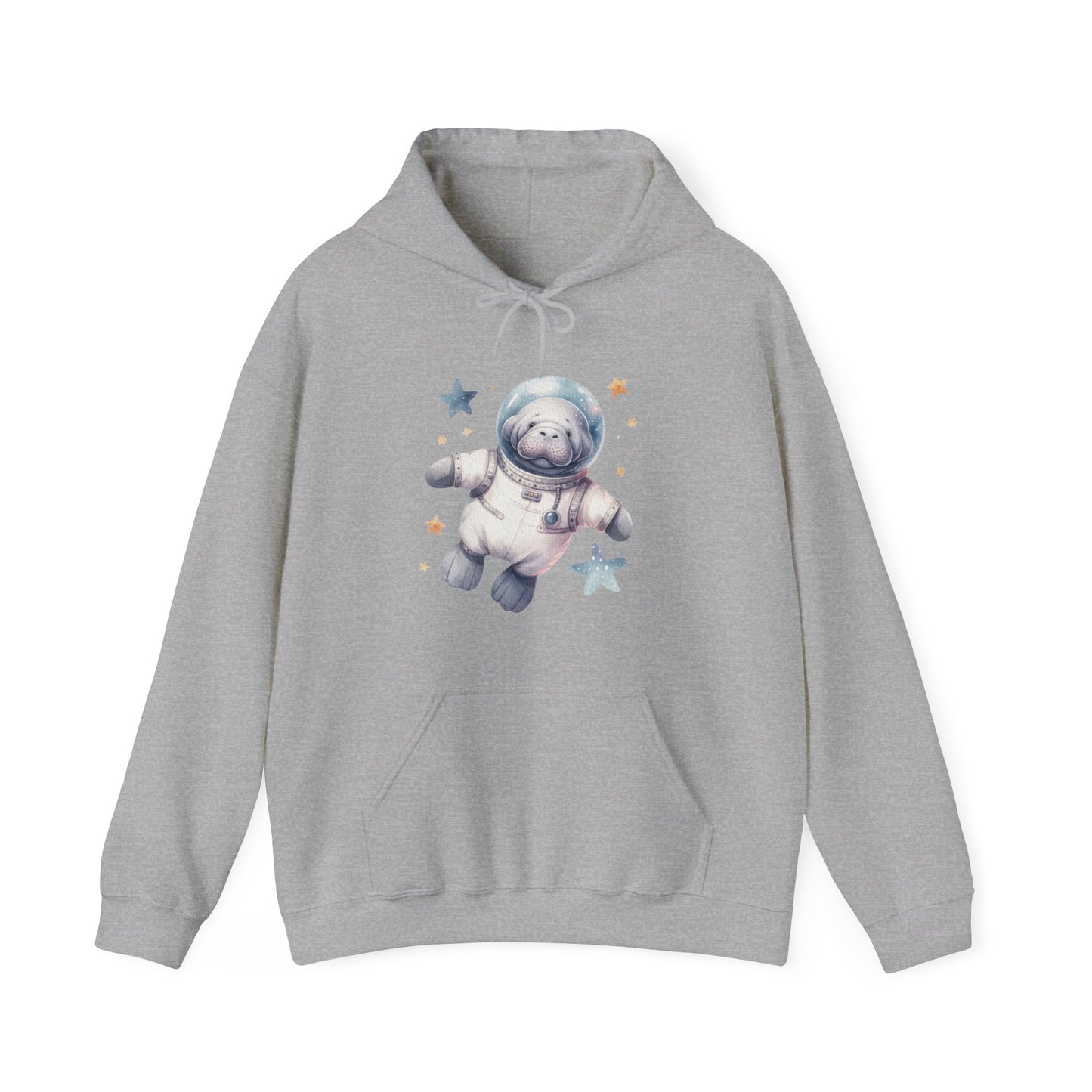 Manatee Astronaut Hooded Sweatshirt