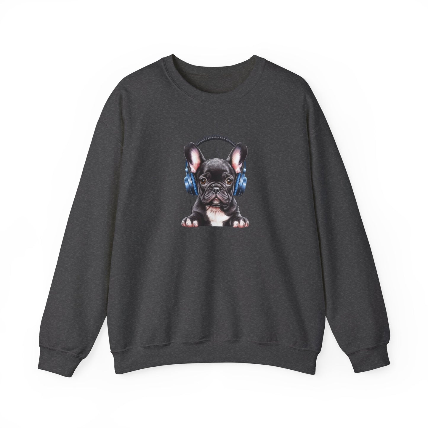 French Bulldog with Headphones Sweatshirt